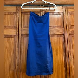 Blue Shimmery Cocktail Dress